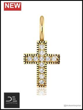 14k Solid Gold Mini Charm Pendant Dainty Necklace Jewelry Gift